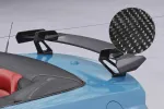 CSR Schwanenhals Heckflügel mit ABE für Ford Mustang MK6 Cabrio SHF047-D01-C mit Carbon-Flügelbrett